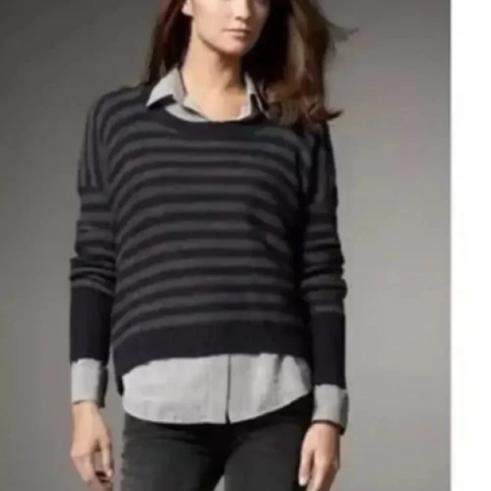Vince Wool & Camel Blend Slouchy Knit Sweater